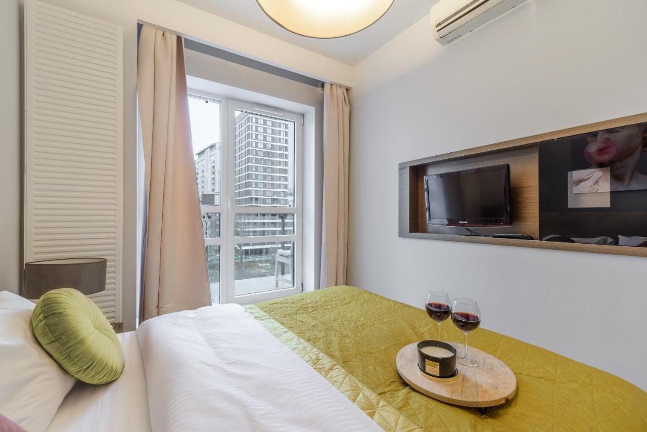 Luxury Apartments In Platinum Tower วอร์ซอ ภายนอก รูปภาพ
