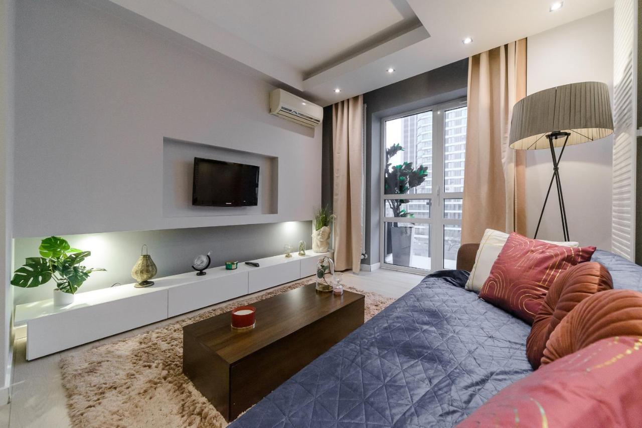 Luxury Apartments In Platinum Tower วอร์ซอ ภายนอก รูปภาพ