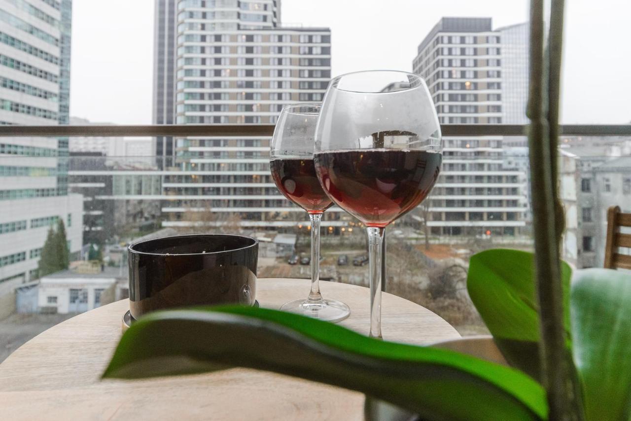 Luxury Apartments In Platinum Tower วอร์ซอ ภายนอก รูปภาพ
