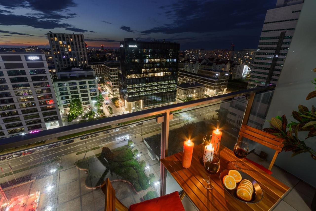 Luxury Apartments In Platinum Tower วอร์ซอ ภายนอก รูปภาพ