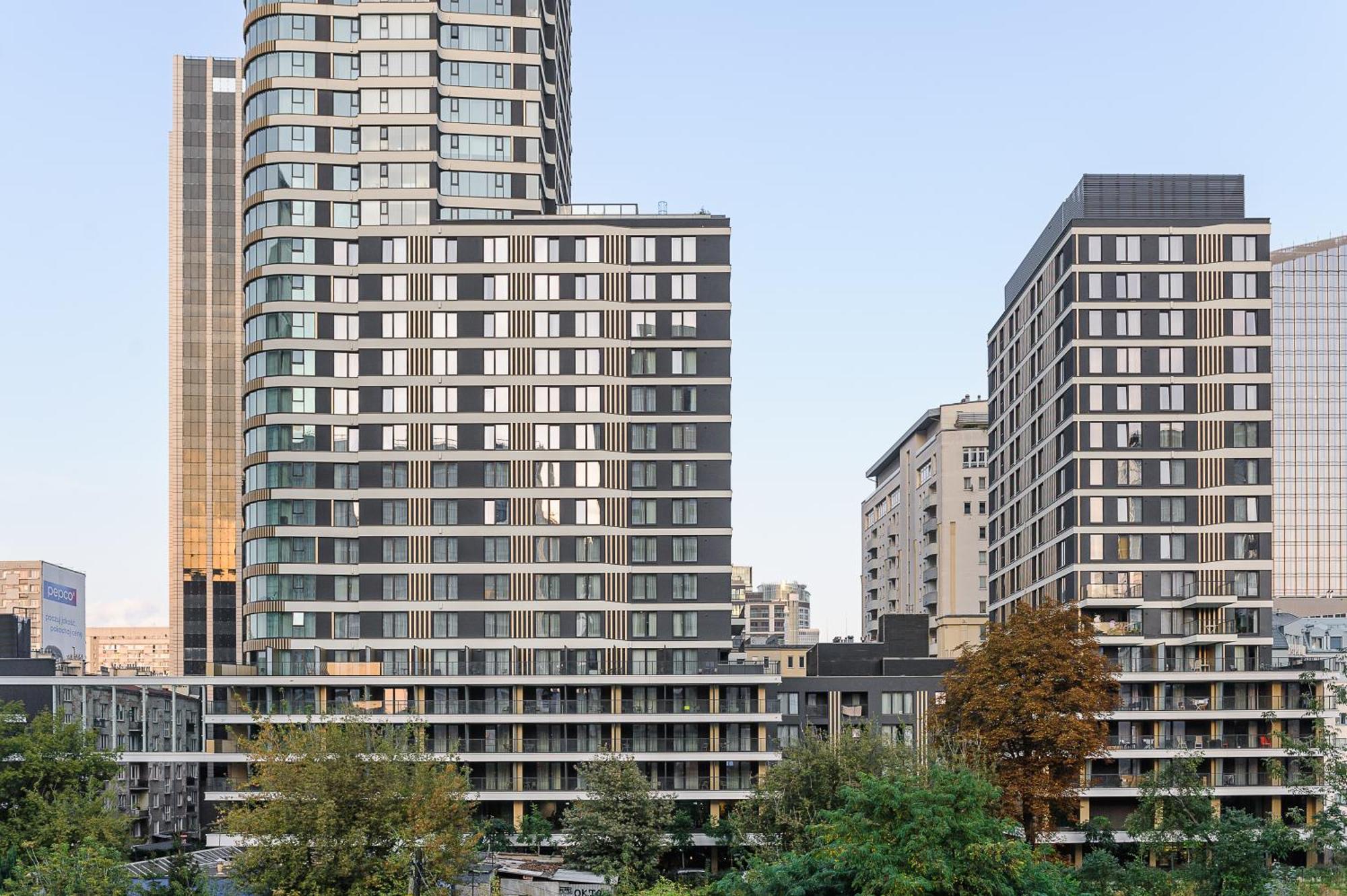 Luxury Apartments In Platinum Tower วอร์ซอ ภายนอก รูปภาพ